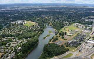 Treatment plant and Willamette River